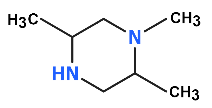 Dosiero:1,2,5-Trimethyl piperazine 2D.png