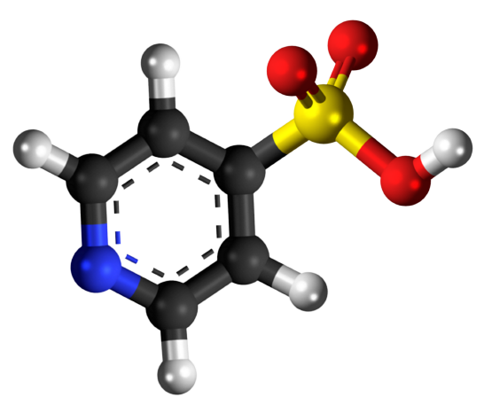 Dosiero:Piridine 4-sulfonic acid 3D.png