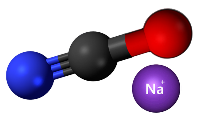 Dosiero:Sodium cyanate 3D.png