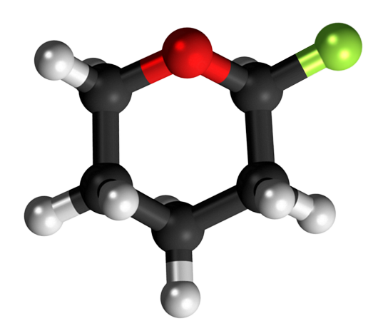 Dosiero:2-Tetrahydropyranyl chloride 3D.png