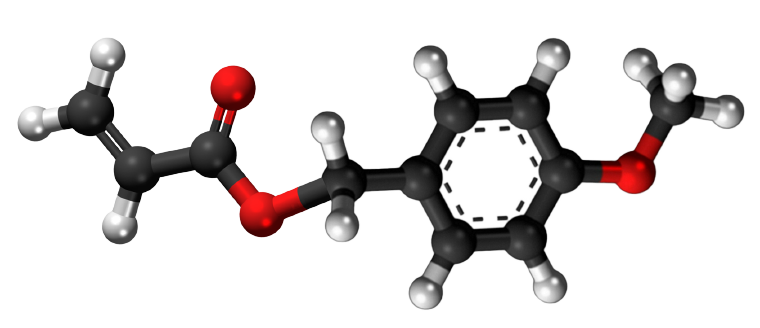 Dosiero:Anisyl acrylate 3D.png