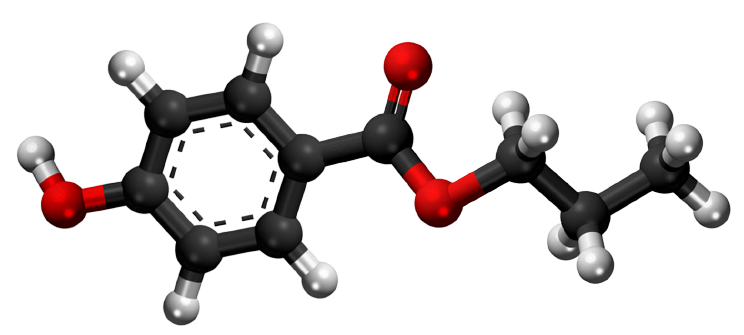 Dosiero:Propyl 4-hydroxy-benzoate 3D.png