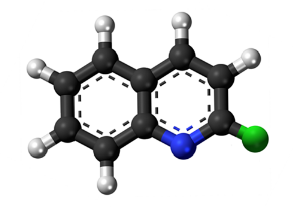 Dosiero:2-chloro-quinoline3D.png