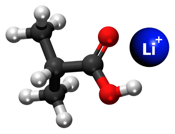 Dosiero:Lithium isobutyrate 3D.png