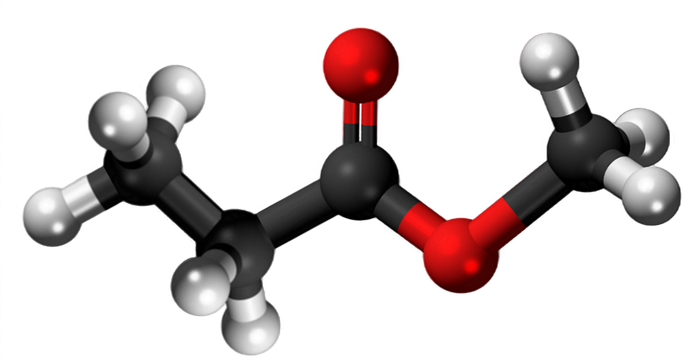 Dosiero:Methyl propionate3D 2.png