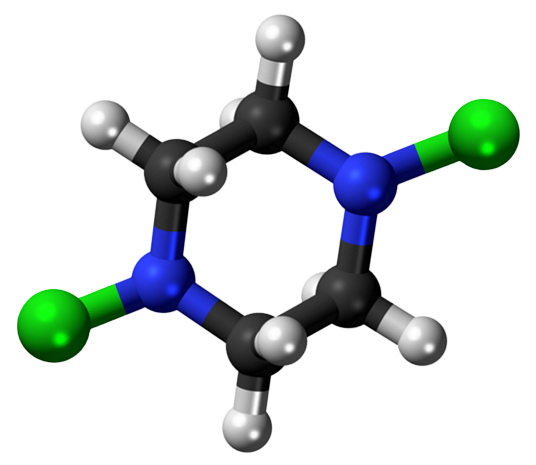 Dosiero:Piperazine 1,4-dihydrochloride 3D.png