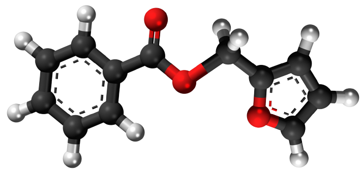 Dosiero:Furfuryl benzoate3D.png