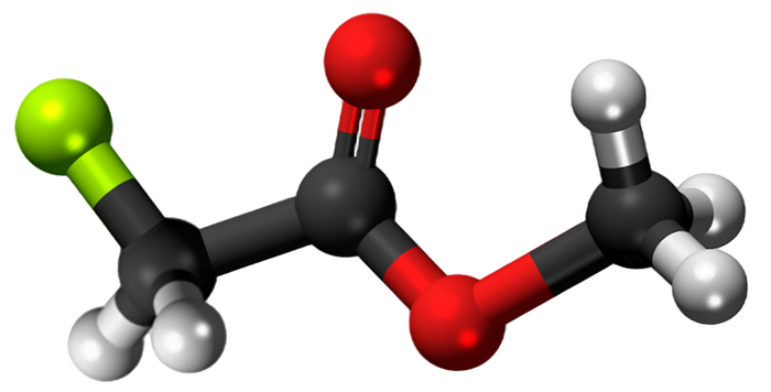 Dosiero:Methyl fluoroacetate 3D.png