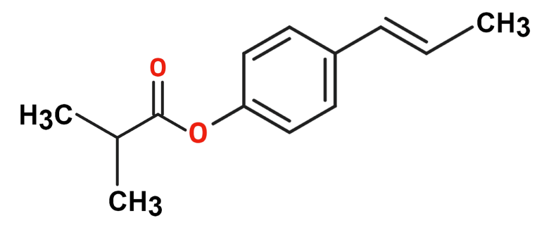 Dosiero:Isochavicol isobutyrate 2D.png