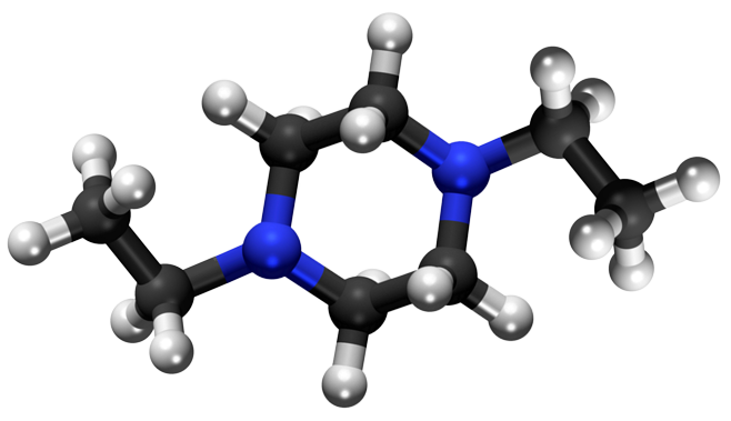 Dosiero:1,4-Diethyl piperazine 3D.png