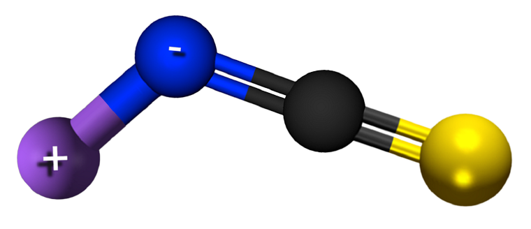 Dosiero:Sodium isothiocyanate 3D.png