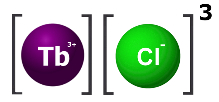 Dosiero:Terbium (III) chloride 3D.png