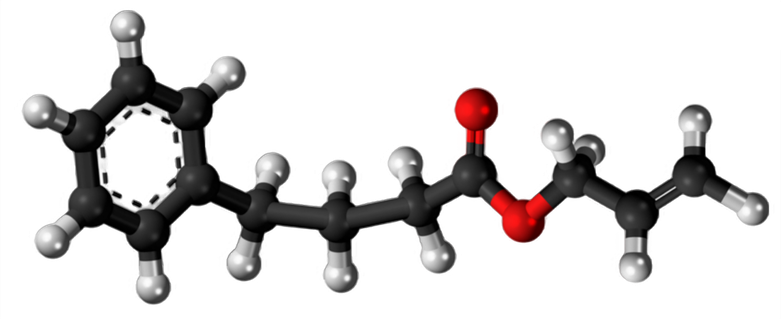 Dosiero:Allyl phenylbutyrate3D.png