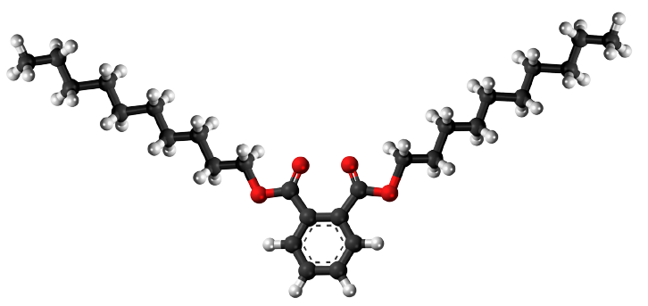 Dosiero:Decyl phthalate 3D.png