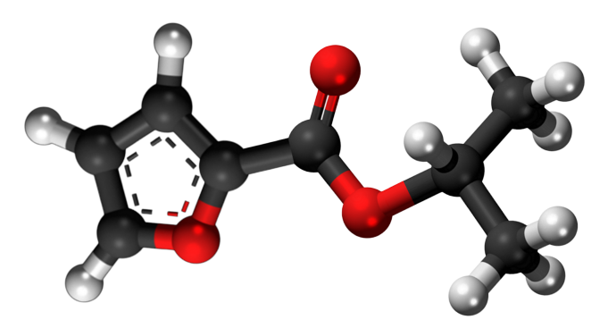 Dosiero:Isopropyl 2-furoate3D.png