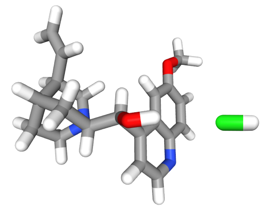 Dosiero:Quinidine chloride 3D.png