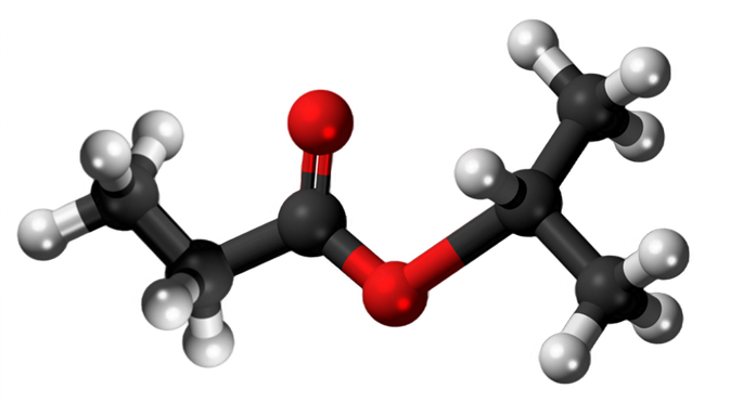 Dosiero:Isopropyl propionate3D.png