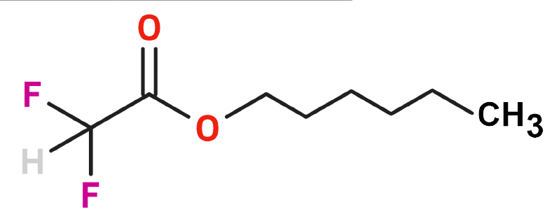 Dosiero:Hexyl difluoroacetate 2D.png