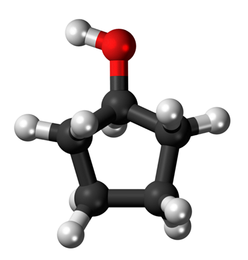 Dosiero:Cyclopentanol 3D.png