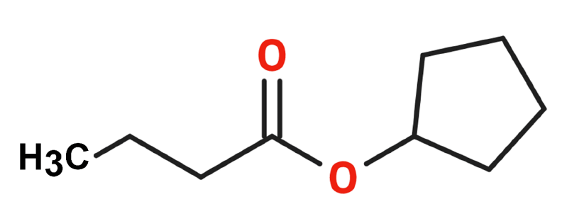 Dosiero:Cyclopentyl butyrate 2D.png