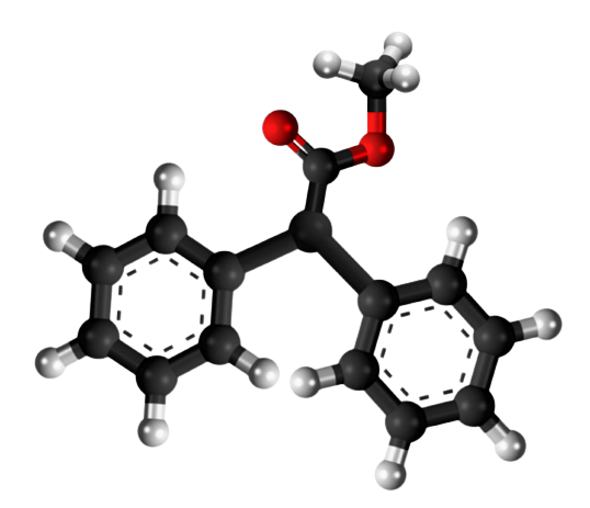 Dosiero:Methyl diphenylacetate 3D.png