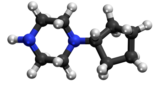 Dosiero:Cyclopentyl piperazine 3D.png