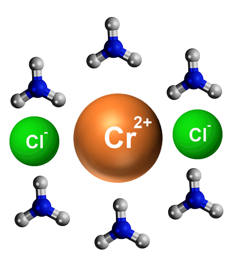 Dosiero:Hexammine-chromium (II) chloride 3D.png