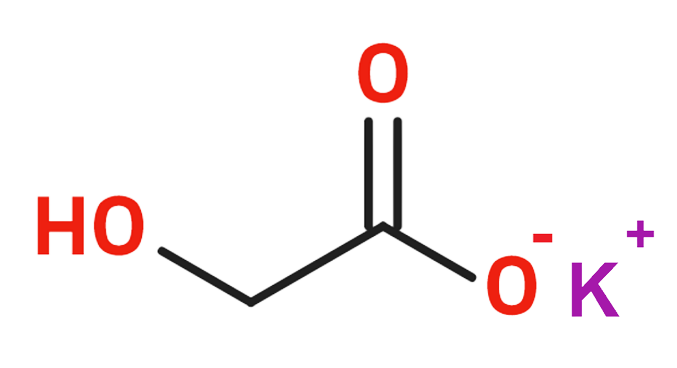 Dosiero:Potassium glycolate 2D.png