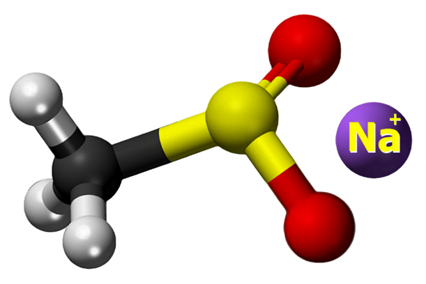 Dosiero:Sodium methanesulfinate 3D.png