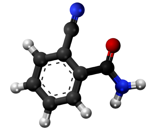 Dosiero:2-Cyanobenzamide 3D.png