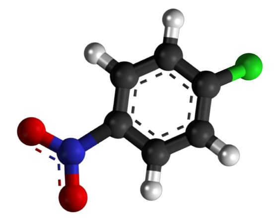 Dosiero:1-Chloro-4-nitrobenzene 3D.png