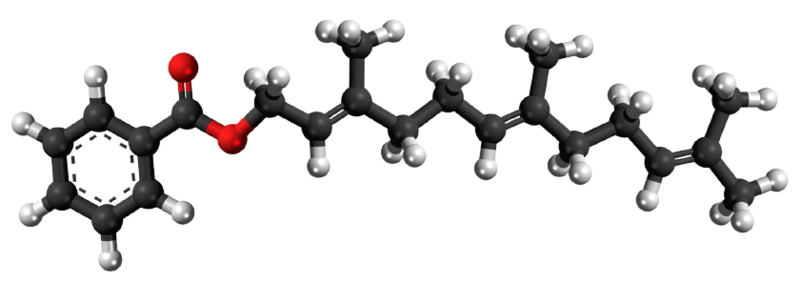 Dosiero:Farnesyl benzoate3D.png