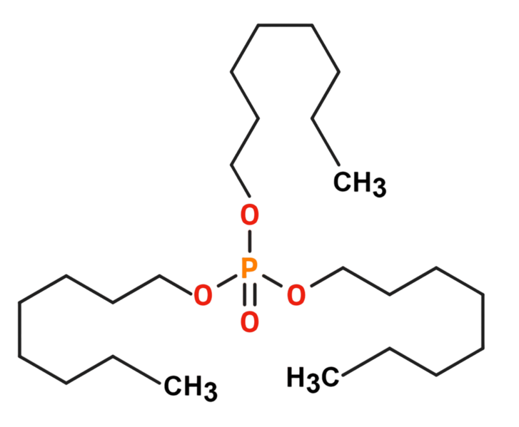 Dosiero:Trioctyl phosphate 2D.png