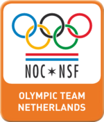 emblemo de la olimpika teamo de la Nederlanda Olimpika Komitato*Nederlanda Sporta Federacio