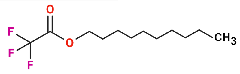 Dosiero:Decyl trifluoroacetate 2D.png