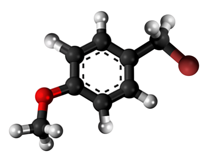 Dosiero:4-Methoxybenzyl bromide 3D.png