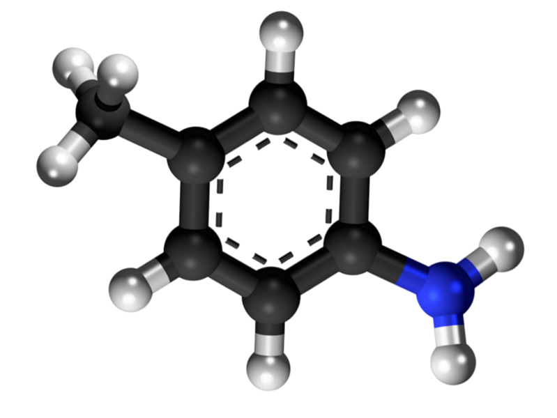 Dosiero:P-Toluidine 3D.png