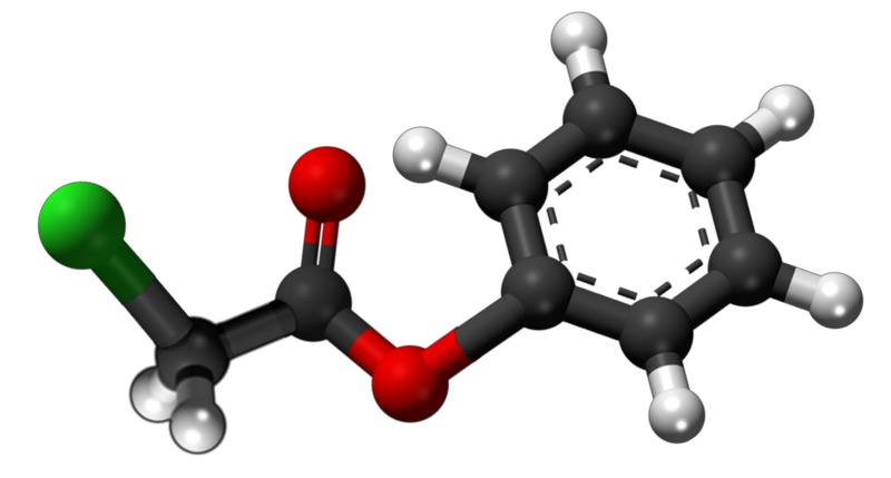 Dosiero:Phenyl chloroacetate 3D.png