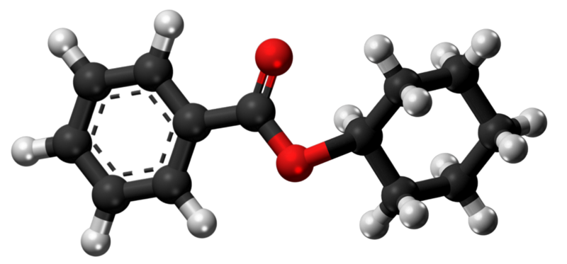 Dosiero:Cyclohexyl benzoate 3D.png