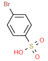 4-Bromobenzene sulfonic acid 2D.png