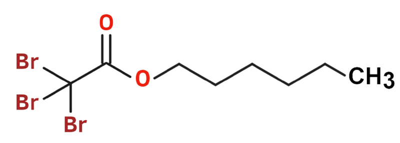 Dosiero:Hexyl tribromoacetate 2D.png