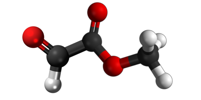 Dosiero:Methyl glyoxylate3D.png