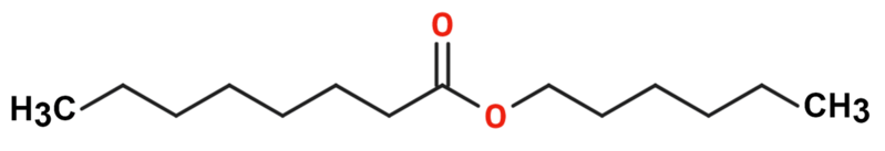 Dosiero:Hexyl octanoate2D.png