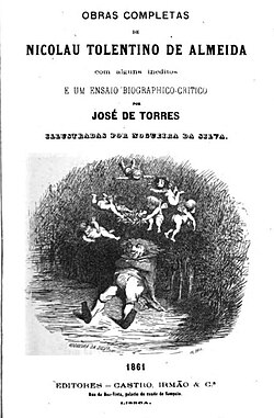 "Obras completas" de Nicolau Tolentino de Almeida (1740-1811), verko eldonita en (1861).