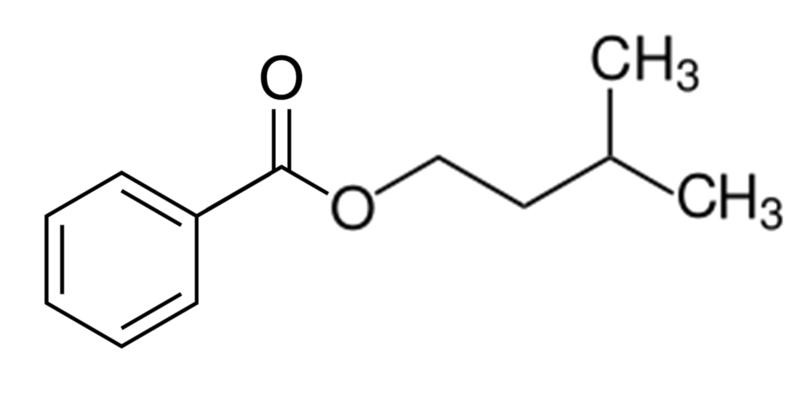 Dosiero:Isoamyl benzoate.png