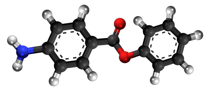 Dosiero:Phenyl p-aminobenzoate 3D.png