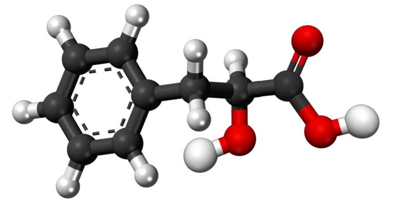 Dosiero:2-Hydroxy phenylpropanoic acid3D.png