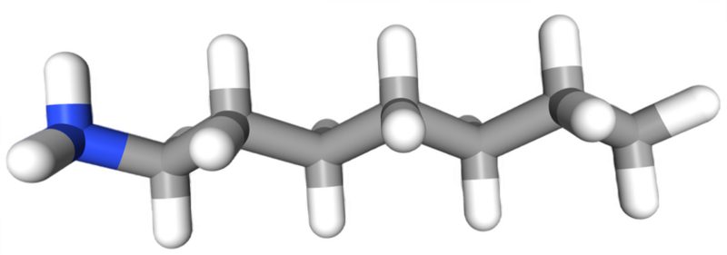 Dosiero:Heptylamine 3D.png