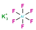 Bildeto por Kalia heksafluoro-aluminiato