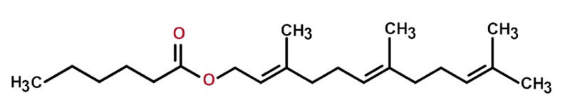 Dosiero:Farnesyl hexanoate2D.png